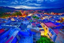 Chefchaouen in Morocco' The Blue City Seen From The Sky