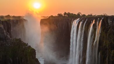Victoria Falls in Zimbabwe and Zambia' "The Smoke that Thunders"
