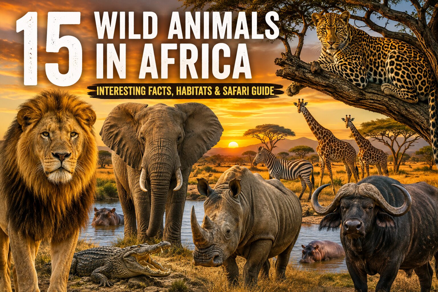 15 Wild Animals in Africa: Interesting Facts, Habitats & Safari Guide
