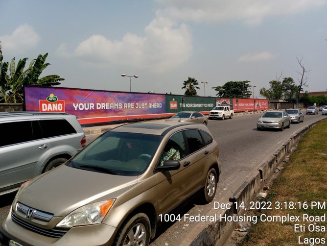 Long Banner Billboard in Lagos Nigeria (LEKKI)