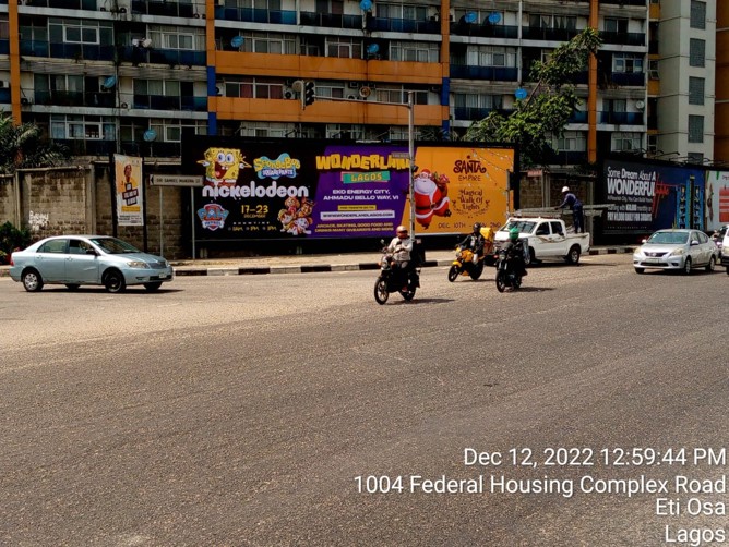 Wallmount Billboard in Lagos Nigeria (LEKKI)
