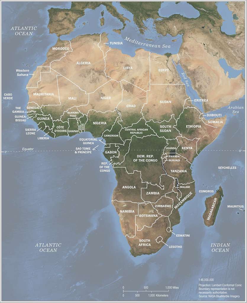 The Largest African Countries by Land Mass: Top Picks