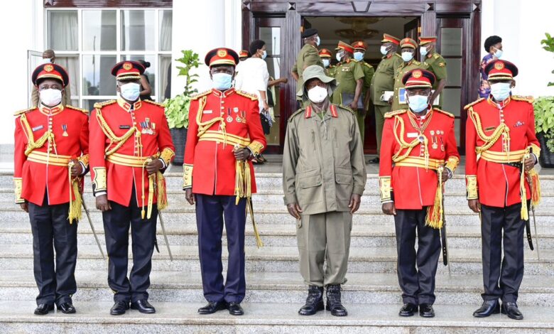 President Yoweri Museveni Retires 5 Generals of Uganda People's Defence Force