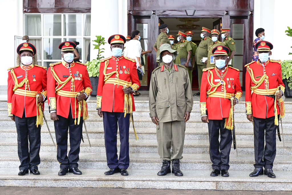 President Yoweri Museveni Retires 5 Generals of Uganda People's Defence Force