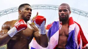 Clash of Titans Joshua vs. Dubois for IBF Heavyweight Title at Wembley.