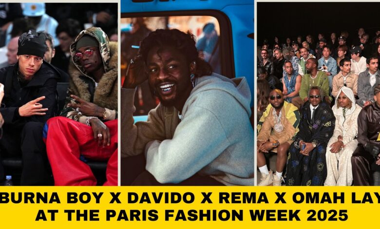 Burna Boy | Davido | Rema | Stonebwoy | BTS | Central Cee at Paris Fashion Week (Video)