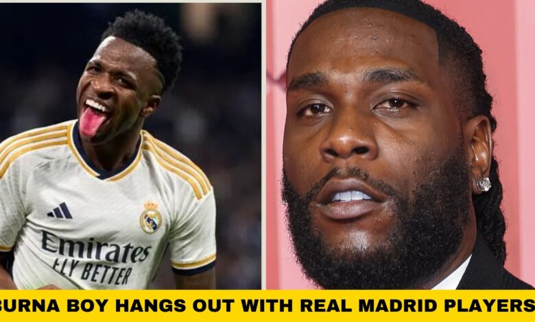 Burna Boy Hangs Out With Real Madrid Players: Vini Jr | Rudiger