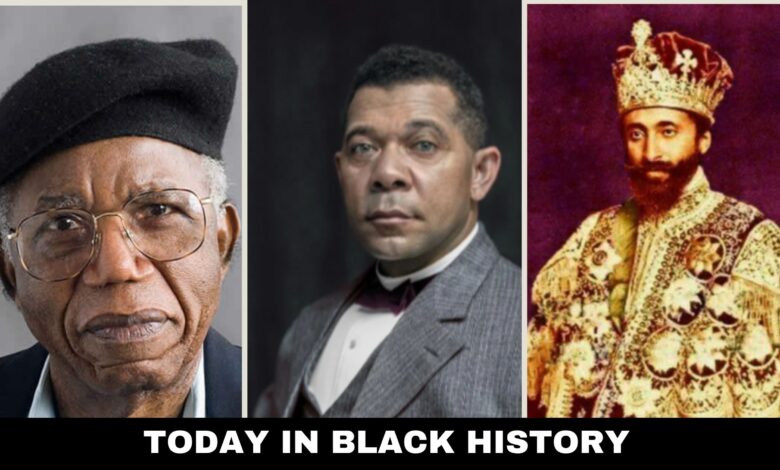 Today in Black History — Biography Life (Booker T. Washington, Chinua Achebe)