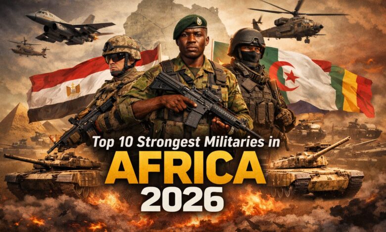 Top 10 African Countries With the Strongest Militaries in 2026 (Global Firepower Ranking)