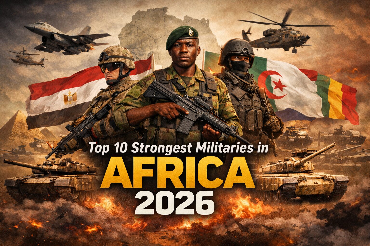Top 10 African Countries With the Strongest Militaries in 2026 (Global Firepower Ranking)