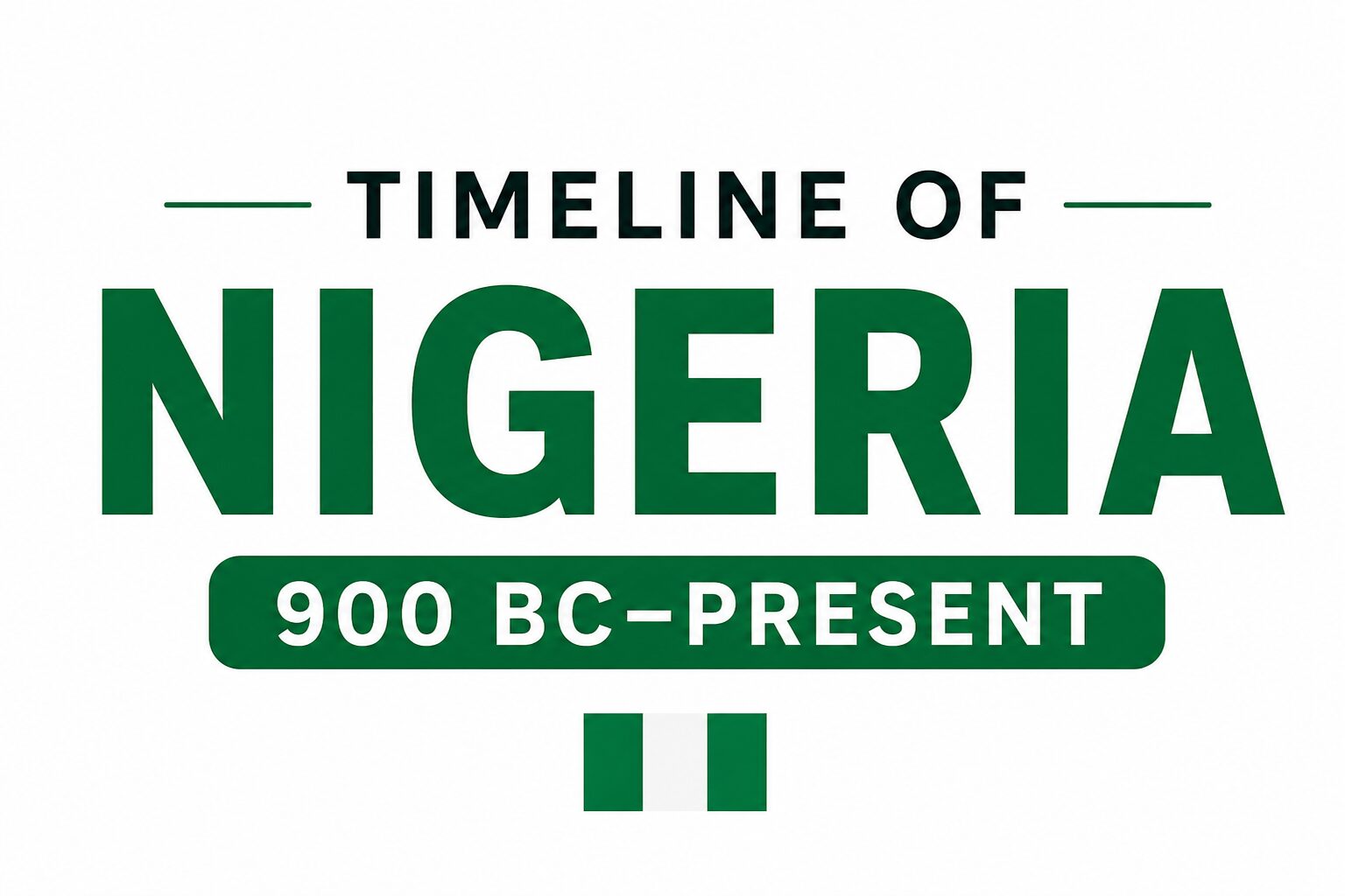 Timeline of Nigeria: Major Events in Nigerian History (900 BC – Present)
