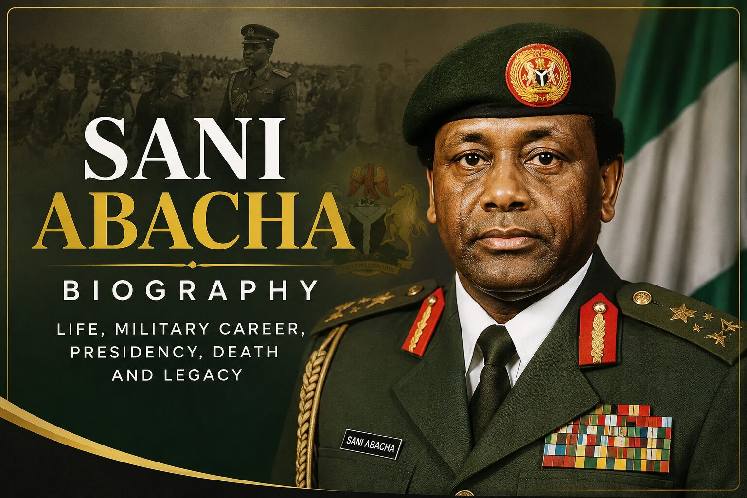 Sani Abacha Biography: Life, Military Career, Presidency, Death and Legacy