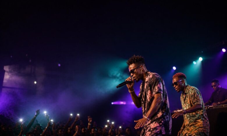 African musicians representing the growth of Afrobeats, Amapiano and other African music genres.